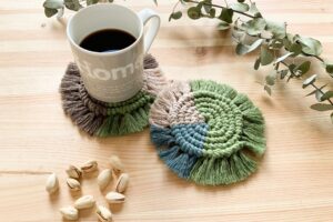 Crochet Patterns – Tricolor Coasters